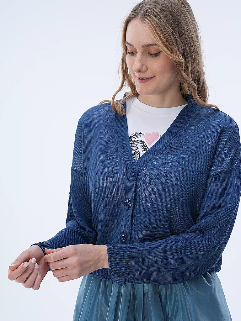 WEEKEND MAX MARA Leinencardigan DANIELA blau