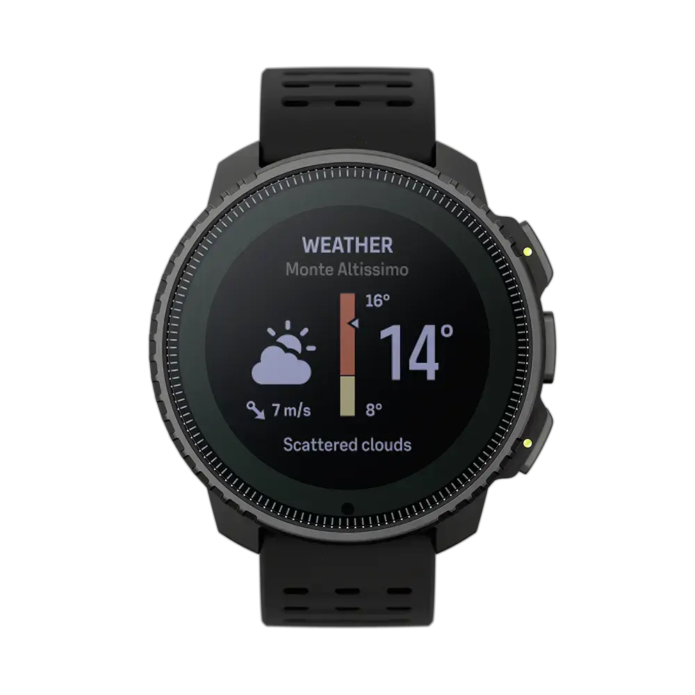 Suunto Vertical Solar Steel GPS Sporthorloge Zwart