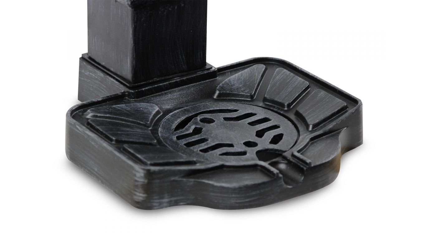 Fontaine de jardin aluminium-métal gris 29x33x76cm