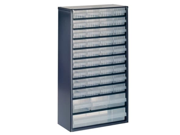 raaco Cabinet 1240-123, Blå, Stål, 40 skuffer, 36,3 kg, 306 mm, 150 mm