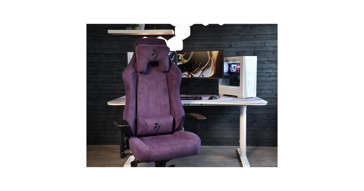 ArozziVernazza Soft Fabric - Purple gamestoel  (Donkerpaars)