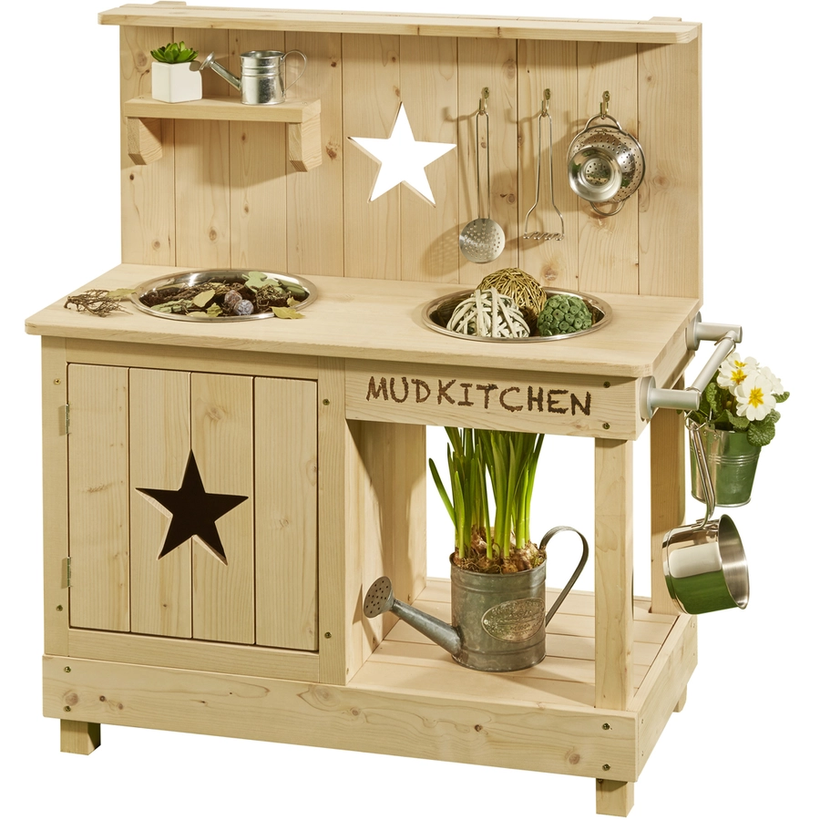 MUDDY BUDDY® Matschküche Adventurer Star, natur