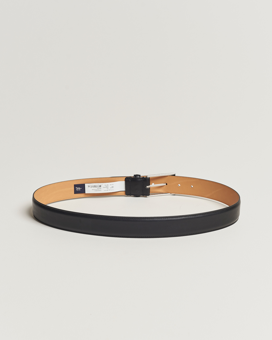 Tiger of Sweden Helmi Leather 3,5 cm Belt Black