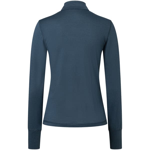 T-shirt thermique SUPER.NATURAL W TUNDRA175 ZIP 1/4 BLUEBERRY