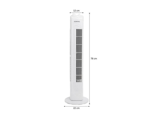 OCEANIC - Ventilateur tour Ventilateur colonne - 45w - hauteur 78 cm - 3 vitesses - osc...
