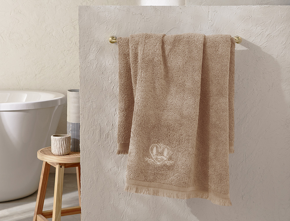 Drap de bain-Coeurs de montagne