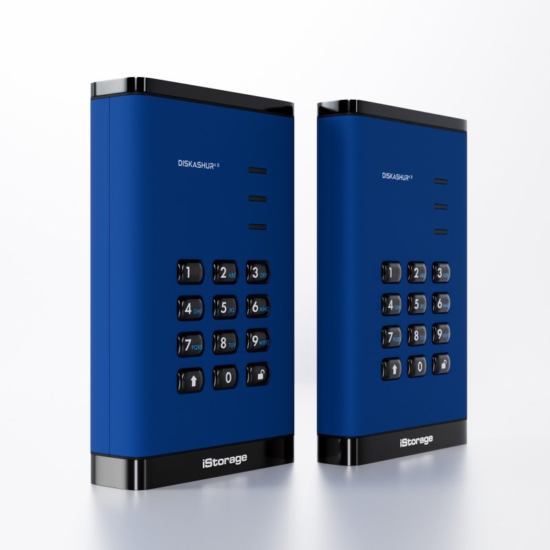 iStorage diskAshur3 SSD 256-bit 2TB - Blue
