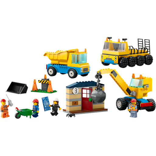 LEGO City Entreprenørmaskiner Og Nedrivningskran - 60391