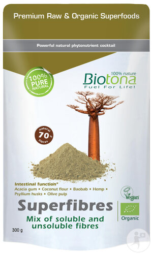 Biotona Superfibres Raw Bio Poudre Sachet 300g