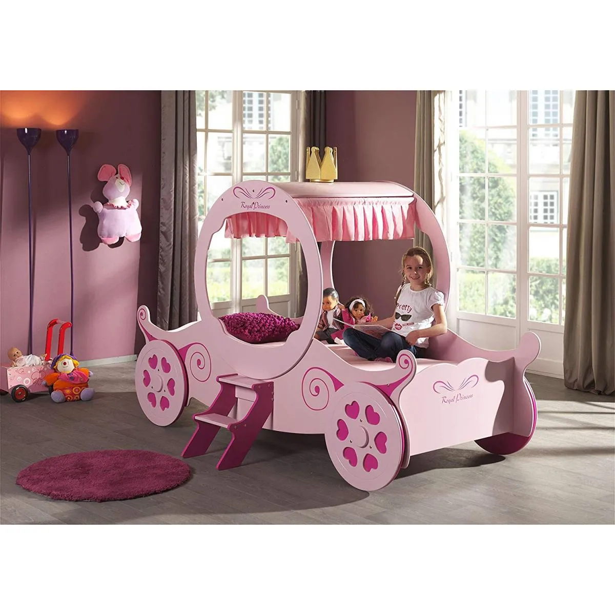 VIPACK Vipack Funbeds Lit carrosse Princesse Kate