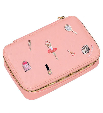 Jeune Premier Federtasche m. Inhalt - Schmuckschatulle Pink