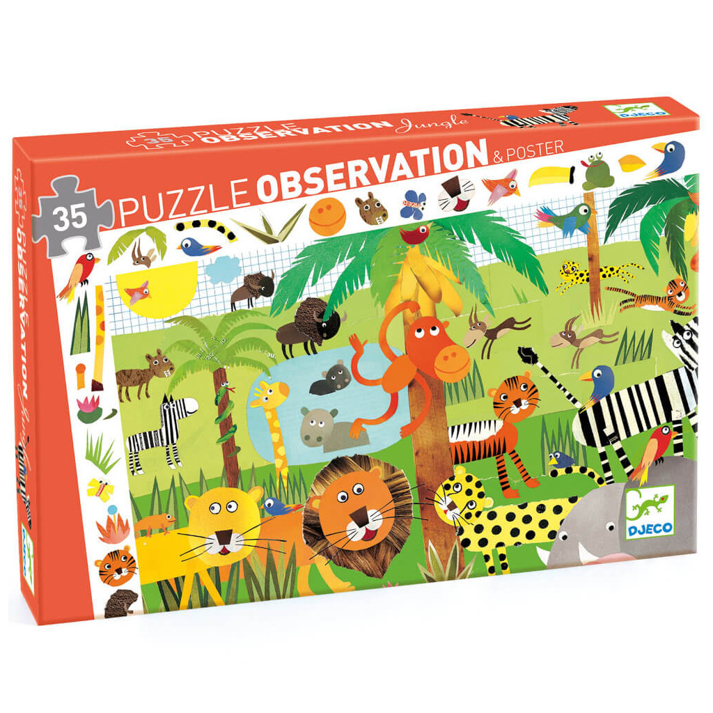 Puzzle Observation - Jungle - 35 Pièces