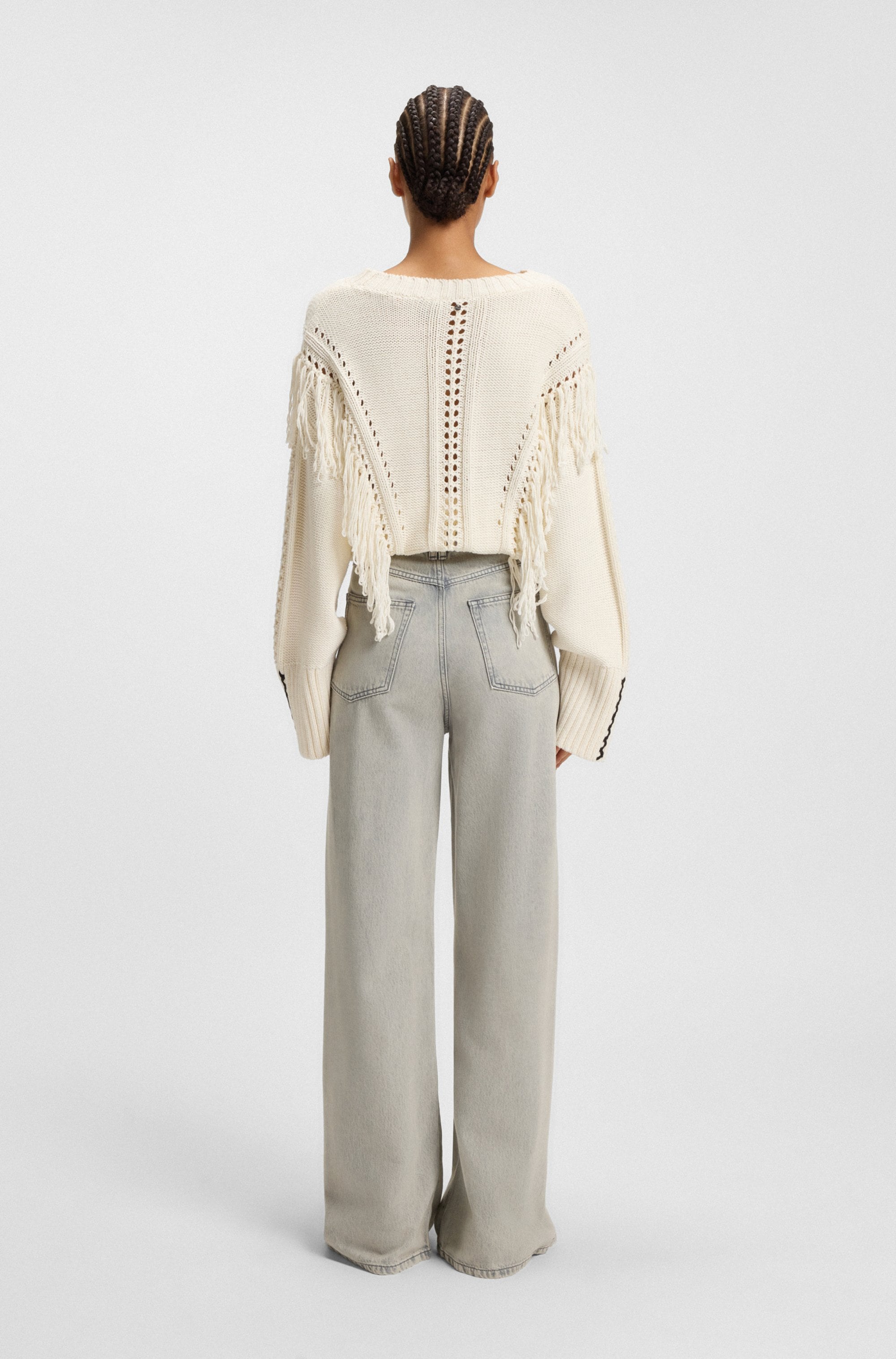 BOSS ORANGE High-waist-Jeans »Marlene High Rise Split Premium Damenmode«, mit Schlitzen am Saum