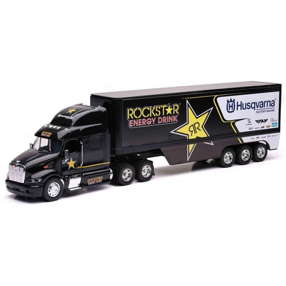 New Ray - Maquette camion 1/32 Team Rockstar Husqvarna Noir / Jaune / Blanc