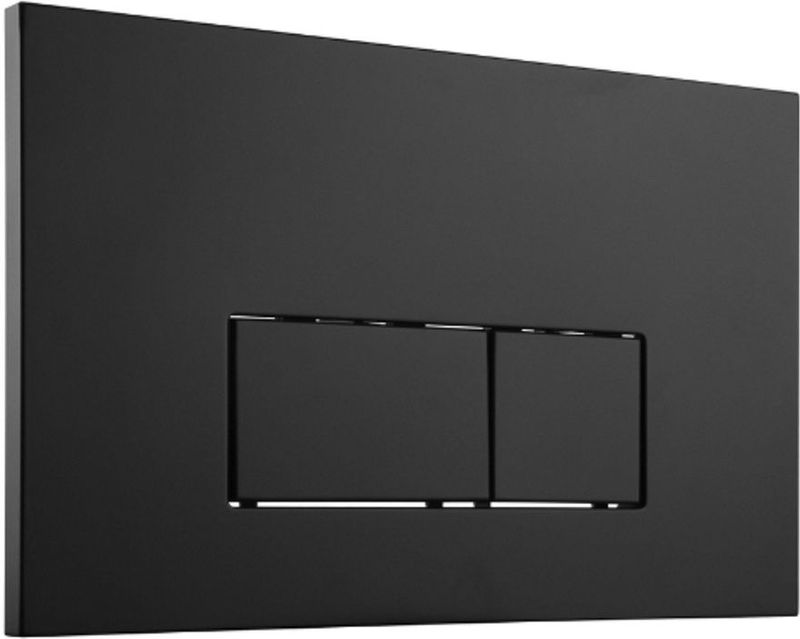 Qeramiq - Bedieningsplaat - Mat Zwart - ABS - DualFlush