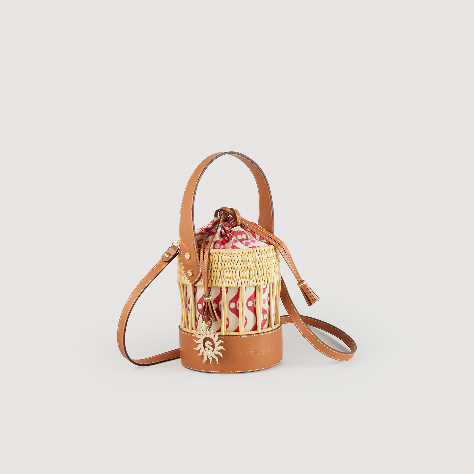 Sac seau en raphia