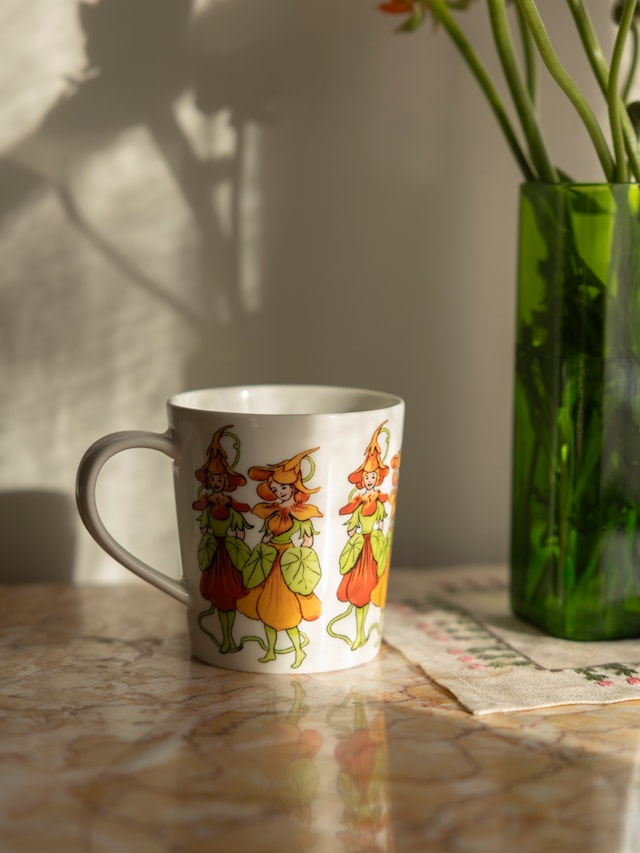 Design House Stockholm Elsa Beskow Krus med håndtak Nasturtium 40 cl