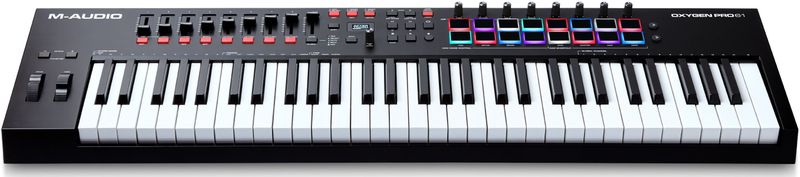 M-AUDIO Oxygen Pro 61 - USB MIDI Keyboardcontroller - 61 Toetsen - Met Beatpads en MIDI Knobs
