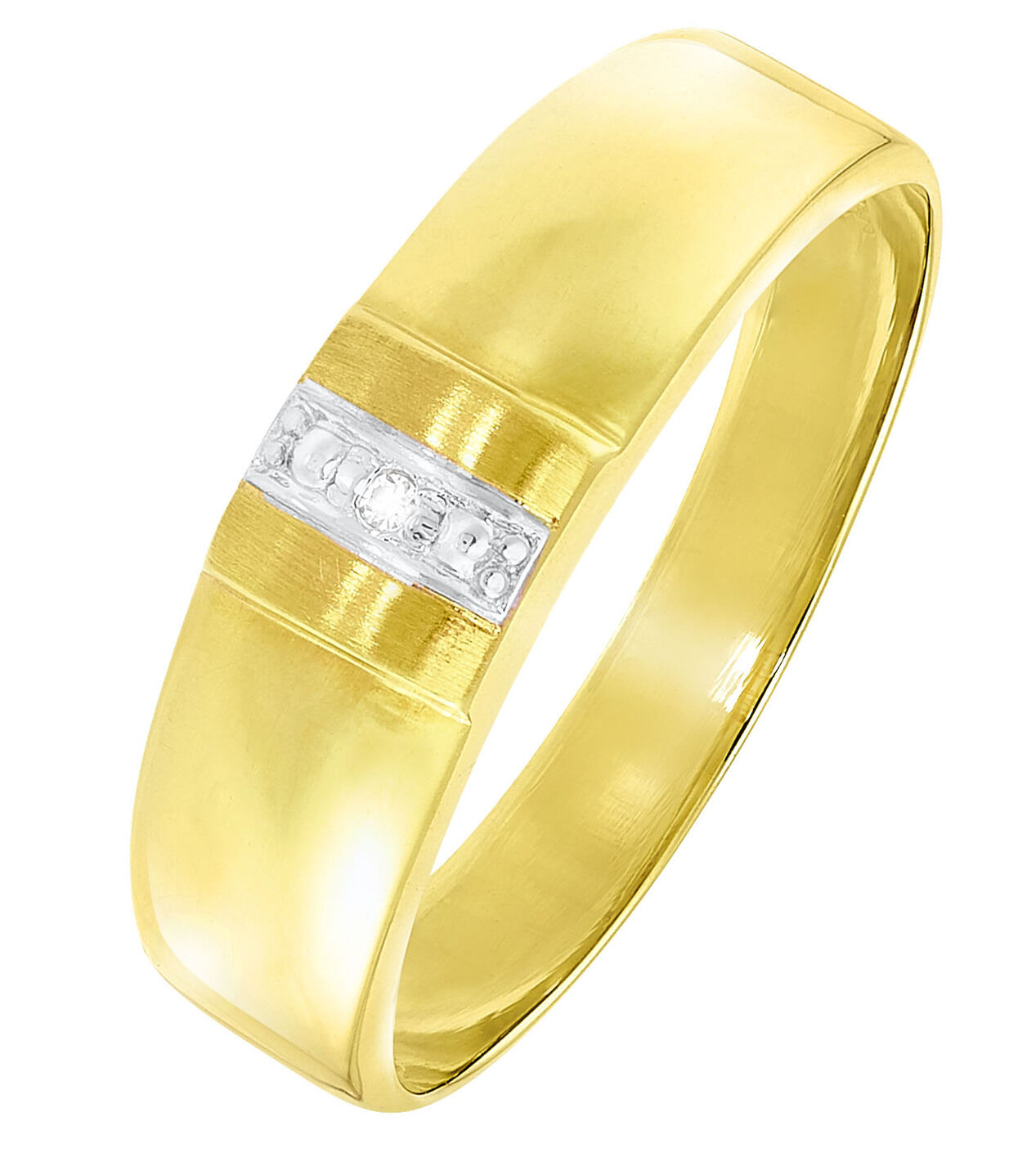 Toller Damenring in Bicolor mit Diamant