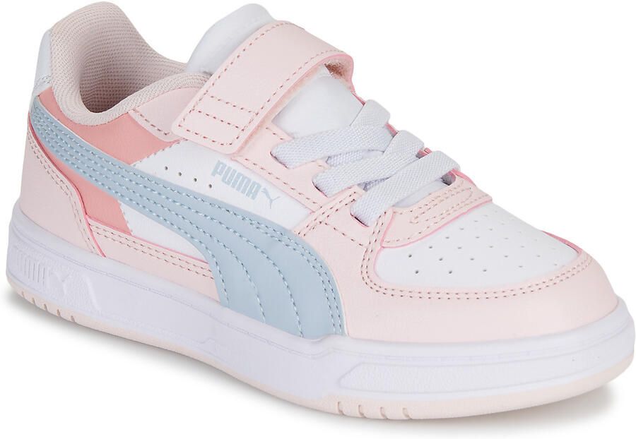 Puma Caven III Block mesh sneakers lichtroze lichtblauw wit