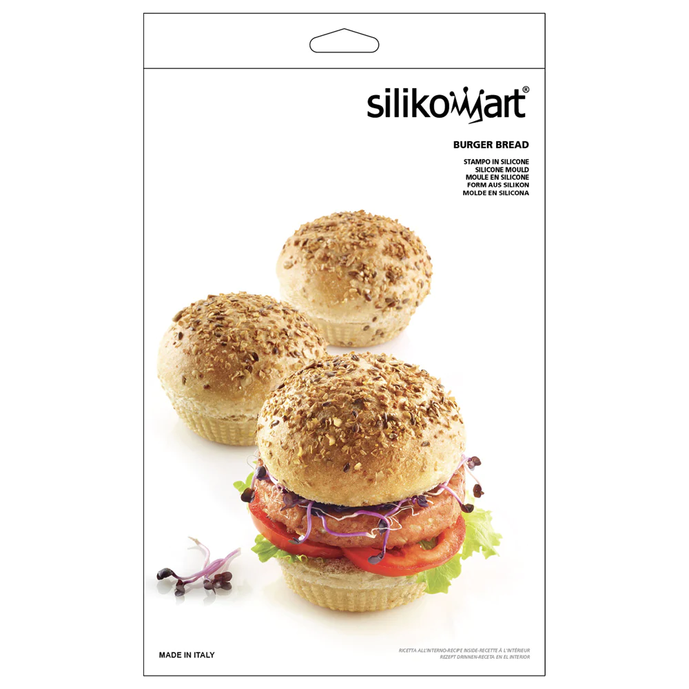 Moule 6 pain burger 8 cm Silikomart