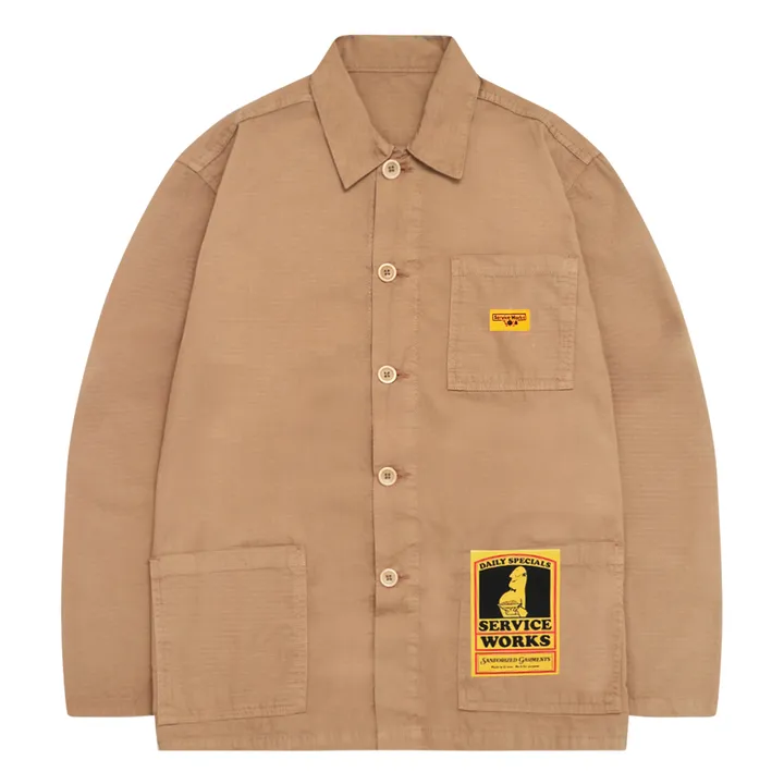 Service Works Veste Ripstop Coverall Coton Bio | Camel