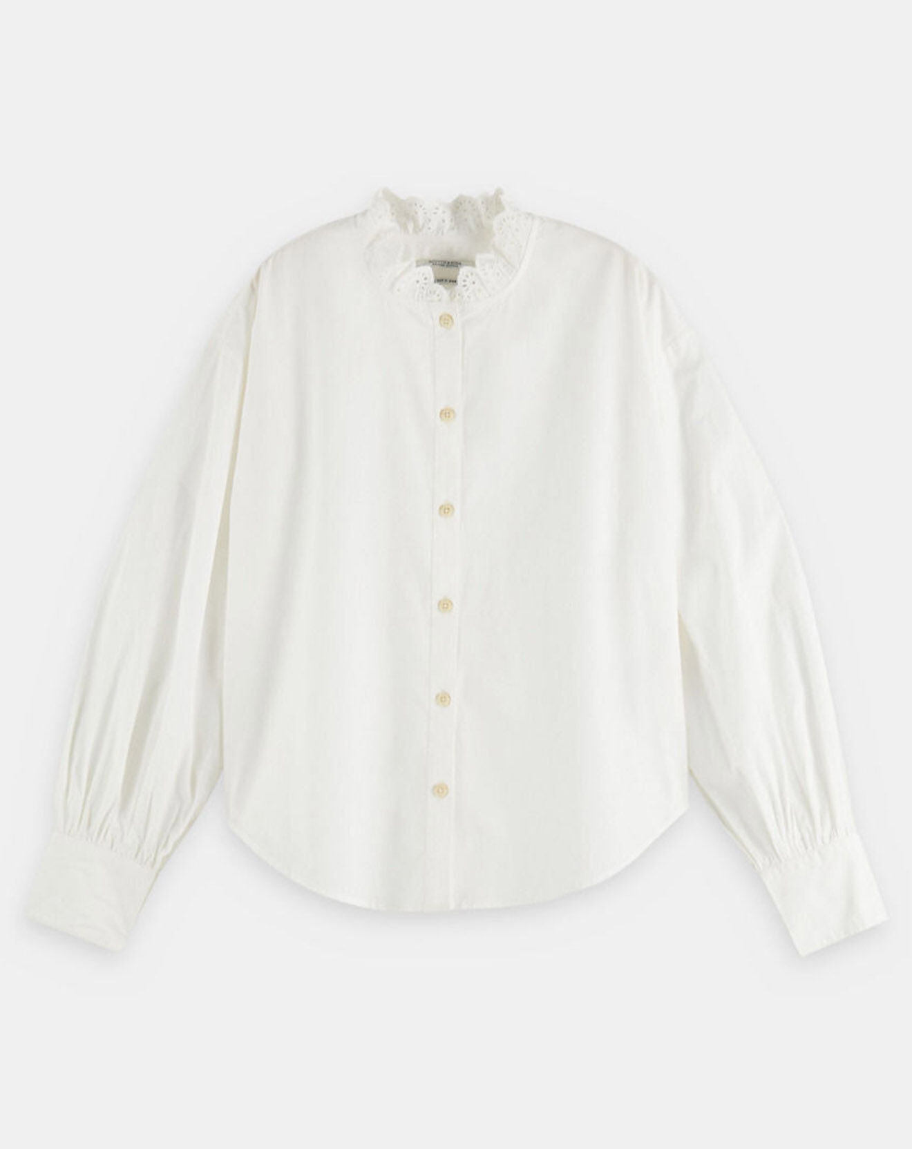 Scotch & Soda Chemise Broderie Anglaise blanche