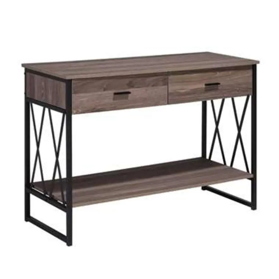 AYDEN - Consoletafel - Donkere houtkleur - Vezelplaat