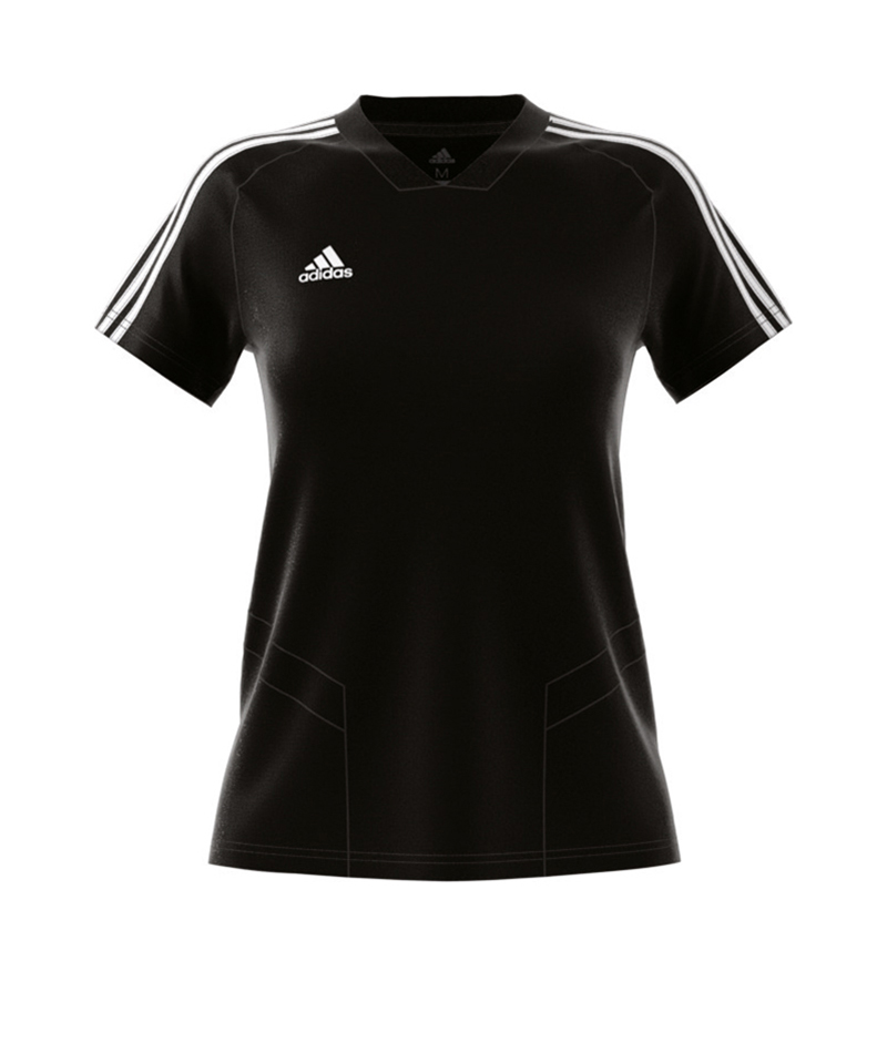adidas Tiro 19 Trainingsshirt Damen Schwarz Weiss