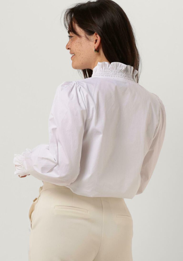 NEO NOIR witte neo noir blouse brielle solid shirt