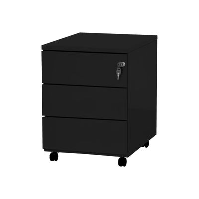 Caisson mobile - 3 tiroirs - noir - 56,7 x 54,1 x 41,8 cm