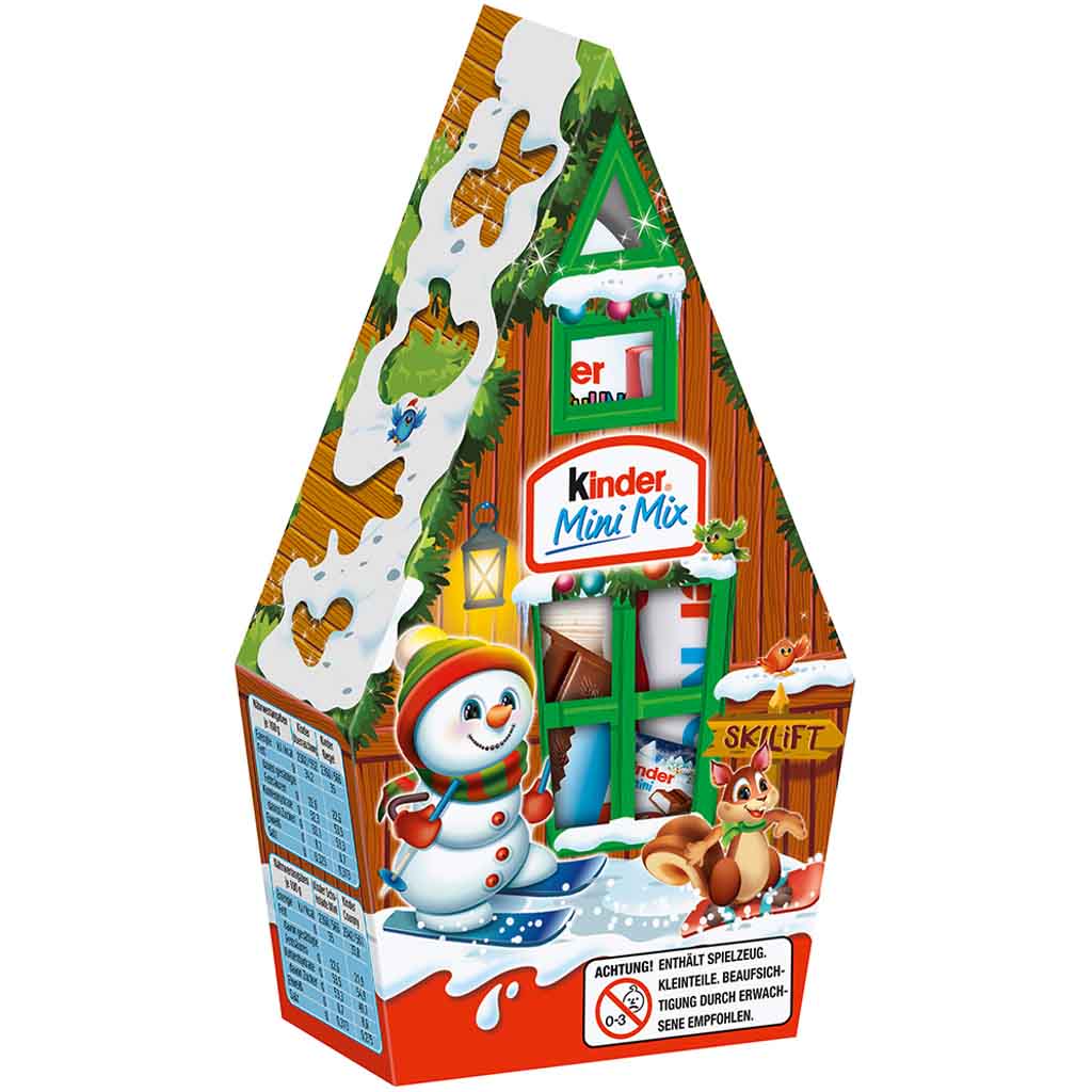 kinder mini Mix Weihnachtshäuschen 76g MHD:20.4.25