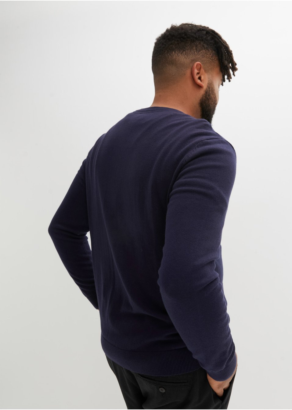 Pull col rond avec cachemire