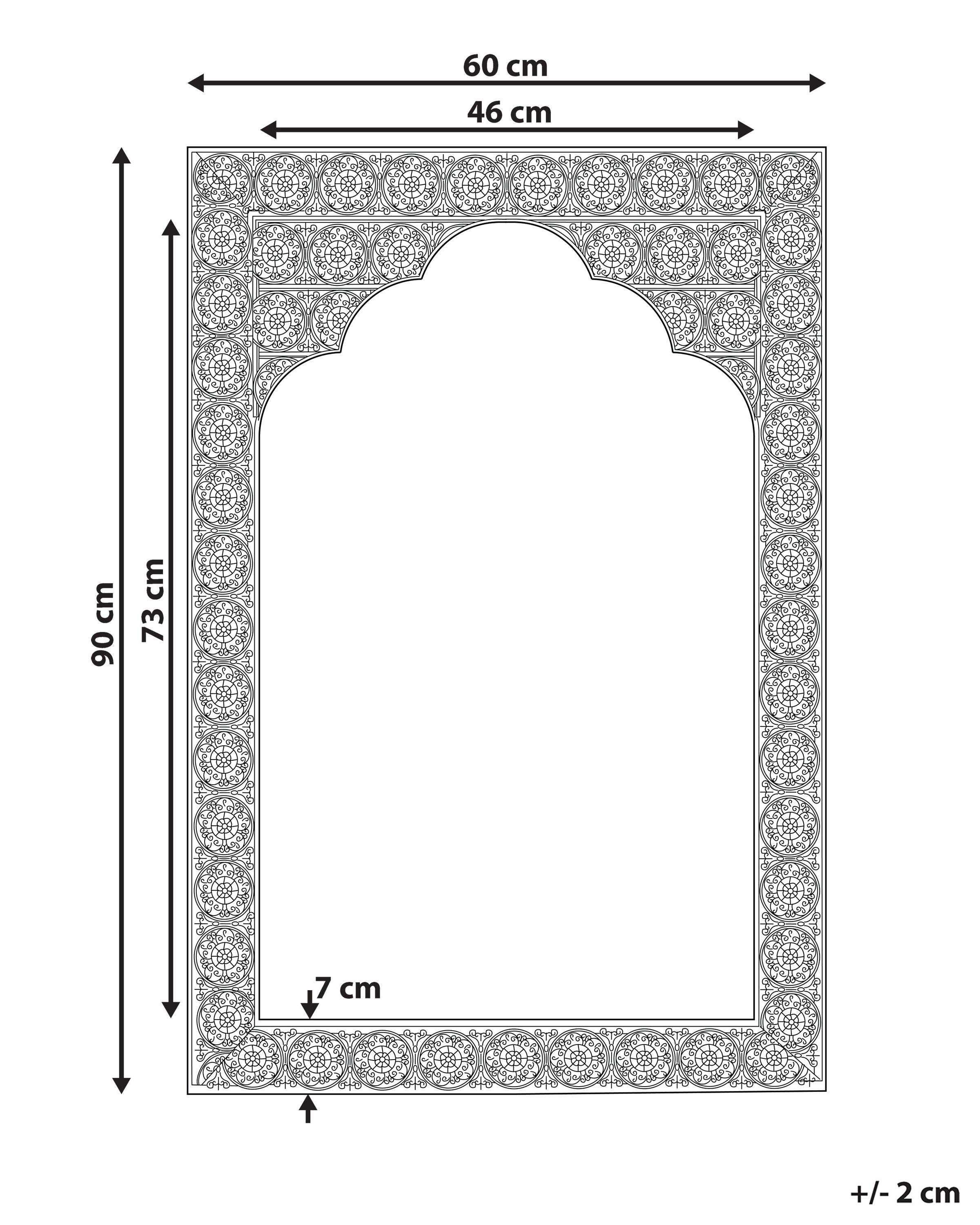 Wandspiegel PALI 60 cm 90 cm Metaal Koper