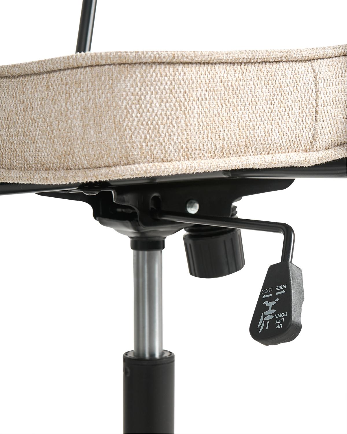 Bureaustoel PAWNEE Stof Lichtbeige
