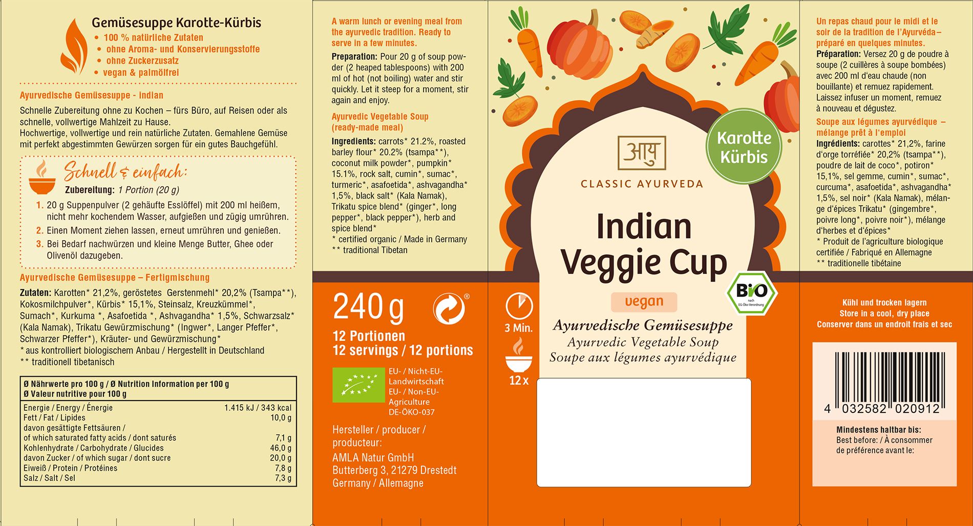 Classic Ayurveda - Indian Veggie Cup