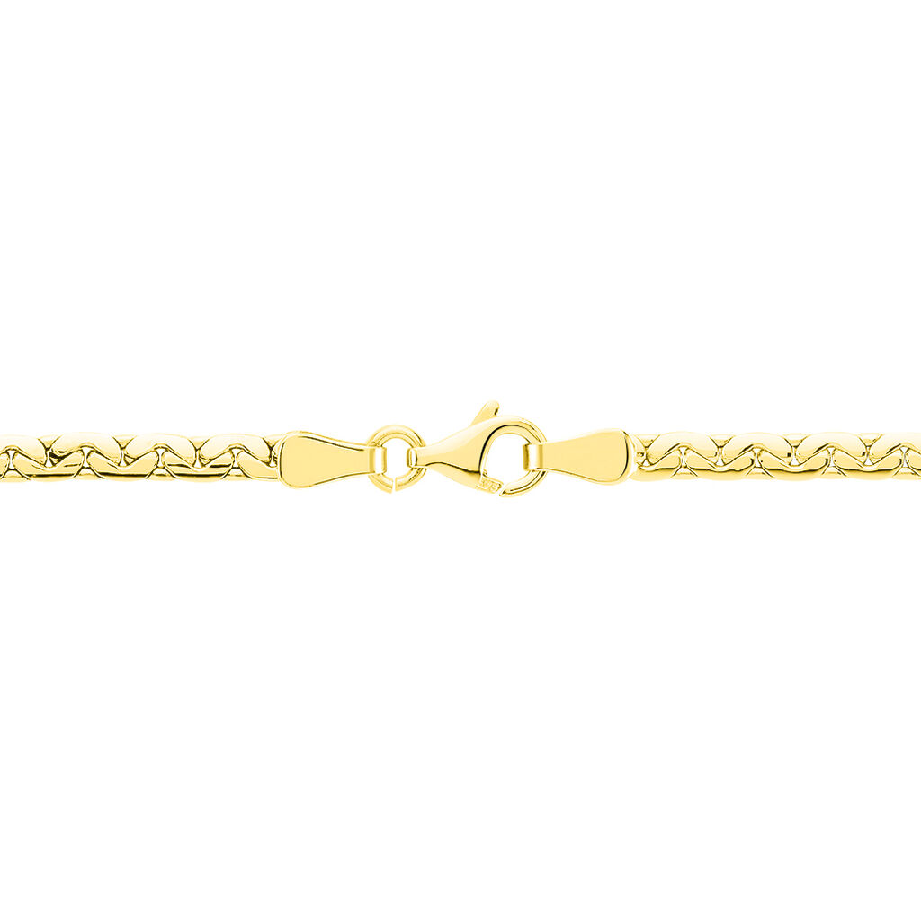 Collier Ivy Maille Haricot Or Jaune