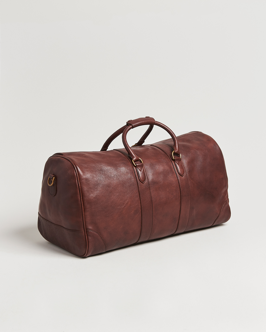 Polo Ralph Lauren Washed Leather Heritage Duffle Bag British Tan