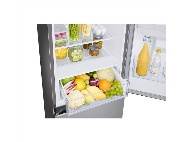 Samsung Kühl-Gefrierkombination RB34C672DSA/WS Rechts Freistehendes Kombigerät mit Kühlschrank oben und Gefrierschrank unten