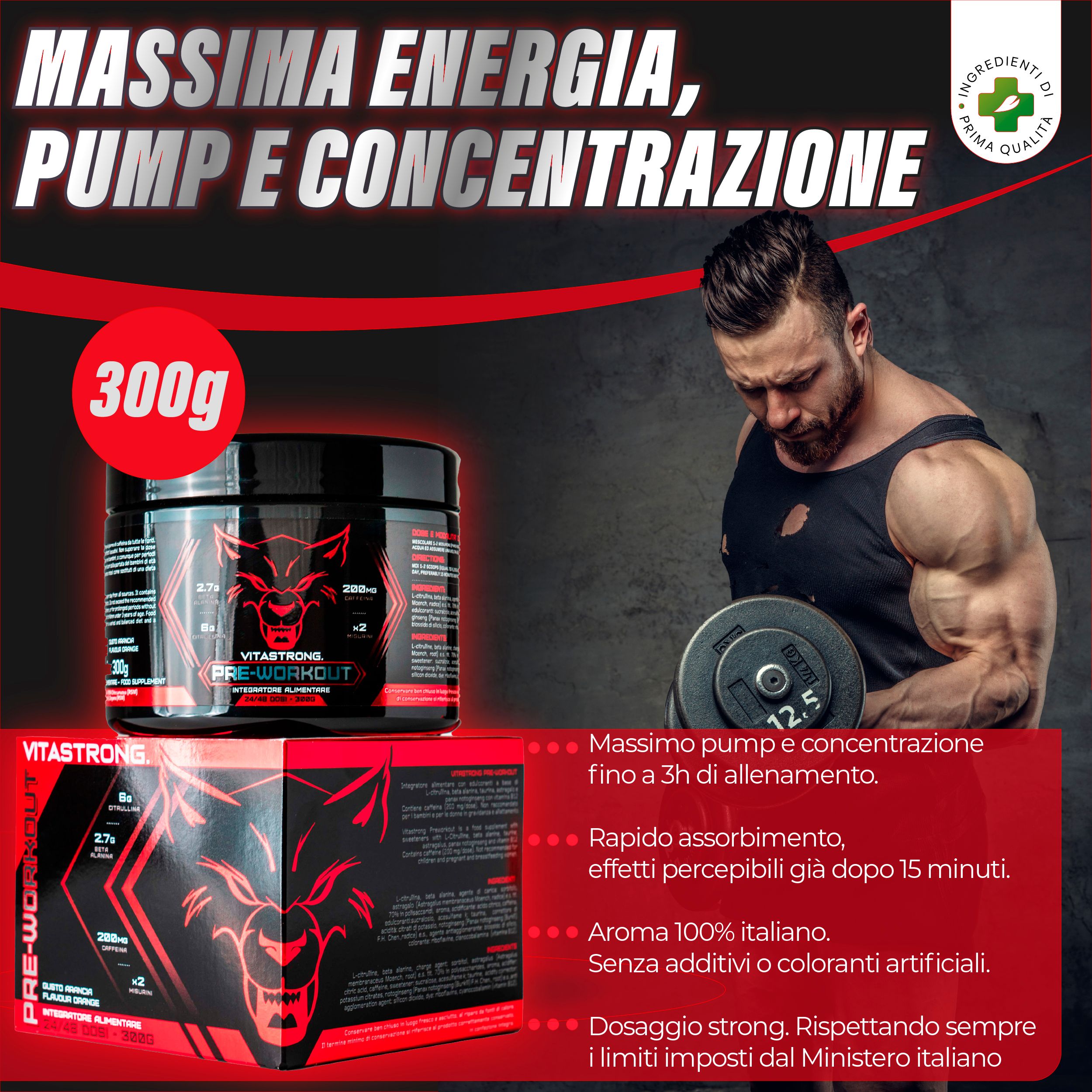 Vitastrong Preworkout - Orange