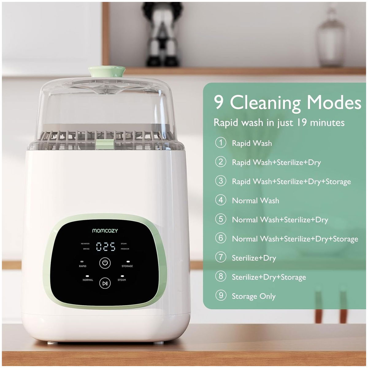 MomcozyMomcozy  XXX  KleanPal Pro Babyflaschenwaschmaschine und Sterilisator