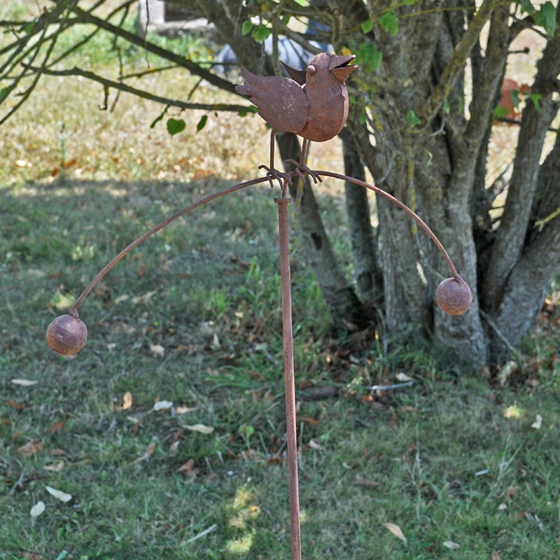 Mobile balancier jardin oiseau 36x12x113cm