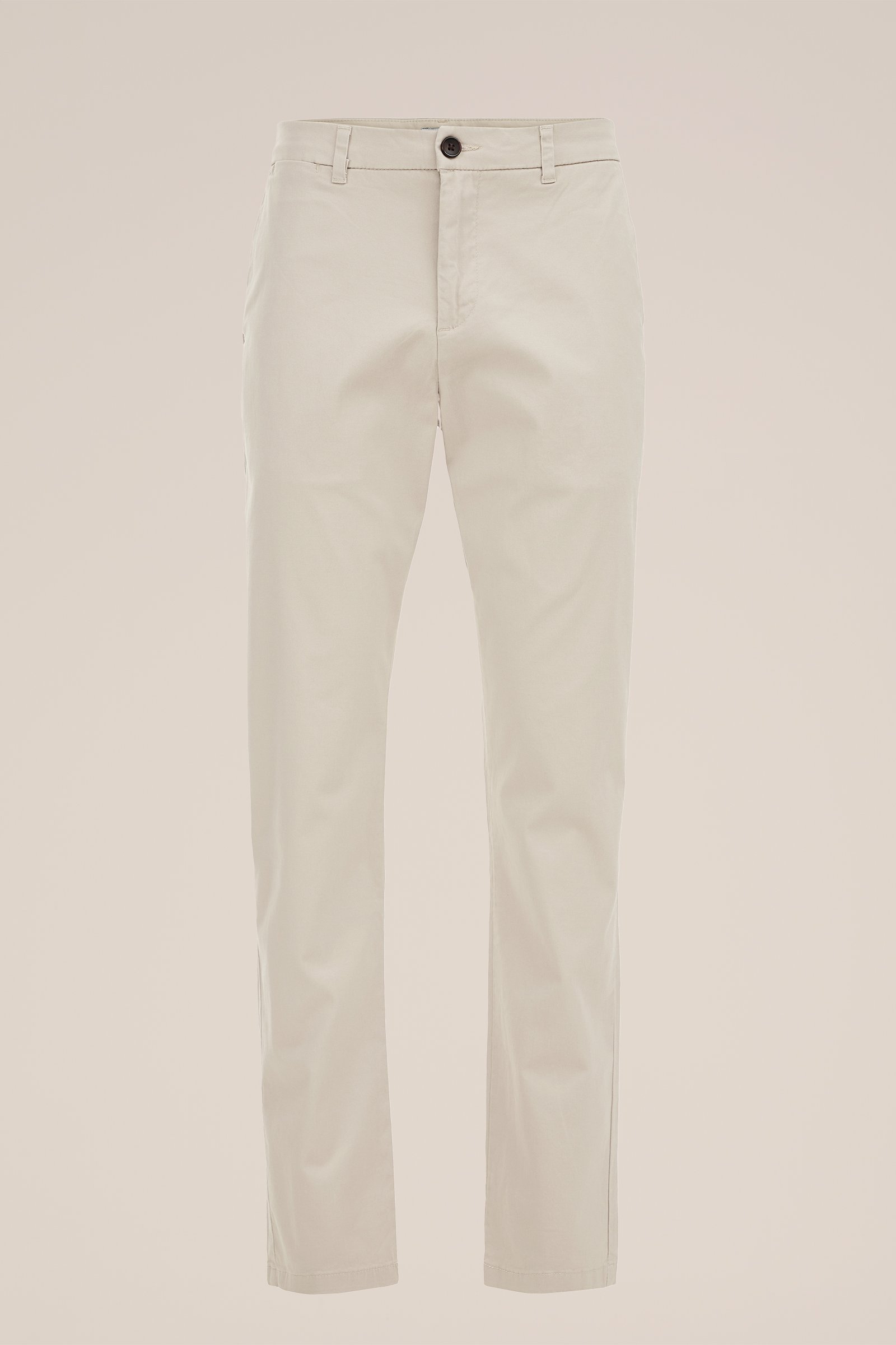 slim fit chino met stretch Fundamentals Beige