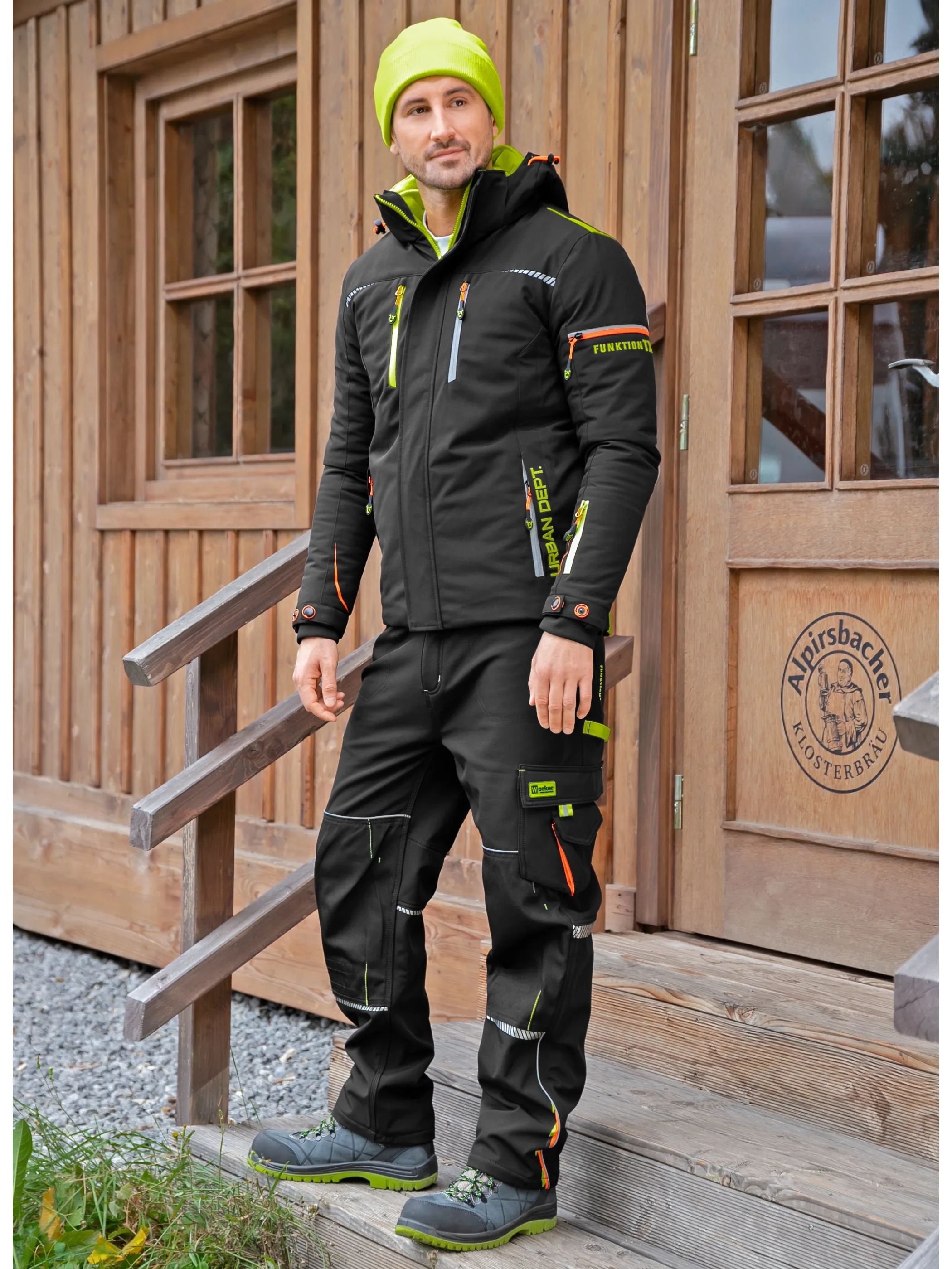Herren Strickmütze unifarben