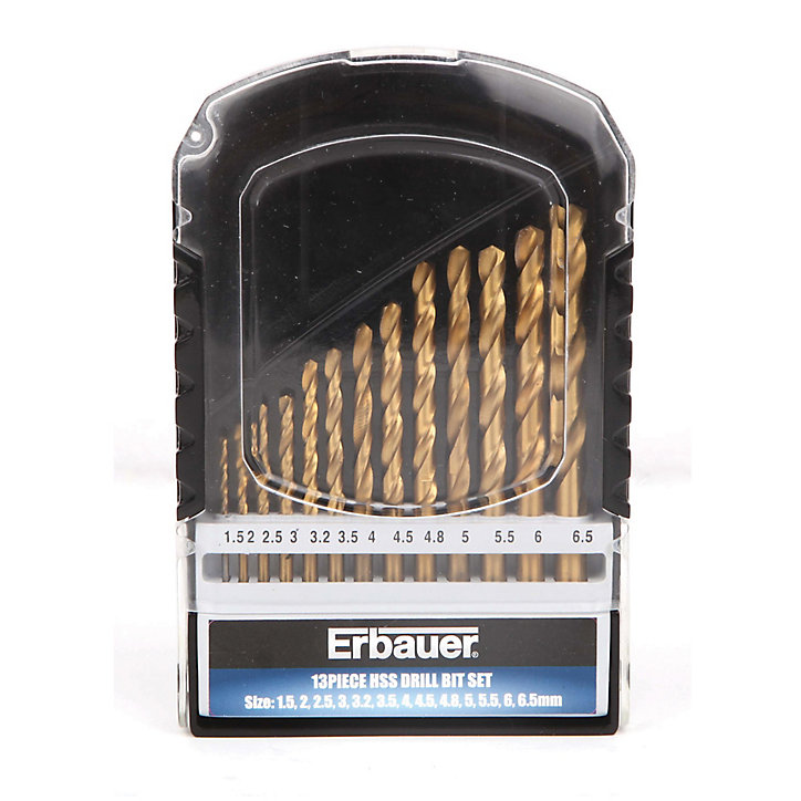 Coffret de forets métal Erbauer (13 pcs)