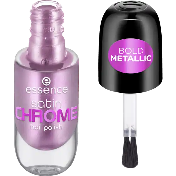 satin CHROME nail polish 02 Artificial Pinktelligence