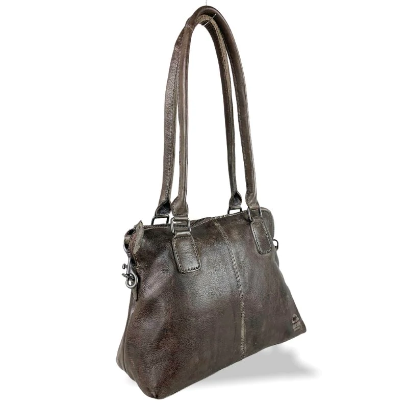 Bear Design Callisto Pelle Hand/ Schoudertas Petra Dark Grey CP1792