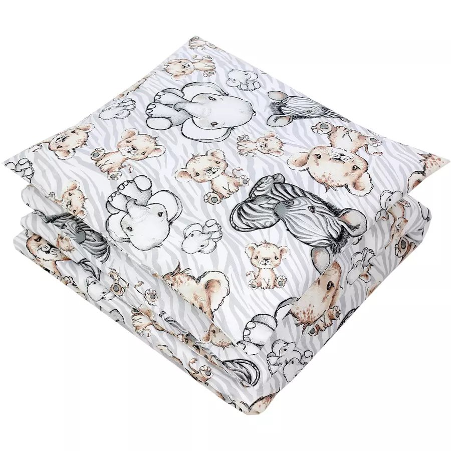 TupTam Unisex Baby Bettwäsche Wiegenset 4-teilig graubraun
