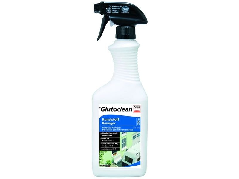 Glutoclean Kunststoff Reiniger 750 ml Hochwertiger Kunststoffreiniger für den Hausgebrauch