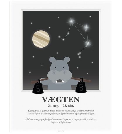 Kids by Friis Plakat - Stjernetegn - V?gten